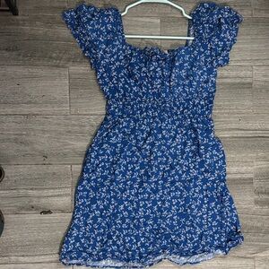 Passport Blue Floral Rayon Top